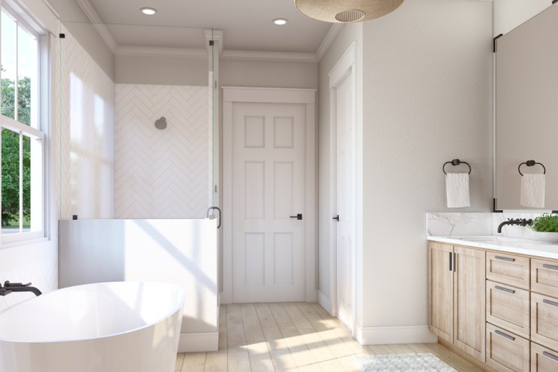House Plan Design - Interior - Master Bathroom 1 for Farmhouse House Plan #430-260 - 4 bed, 3.5 bath