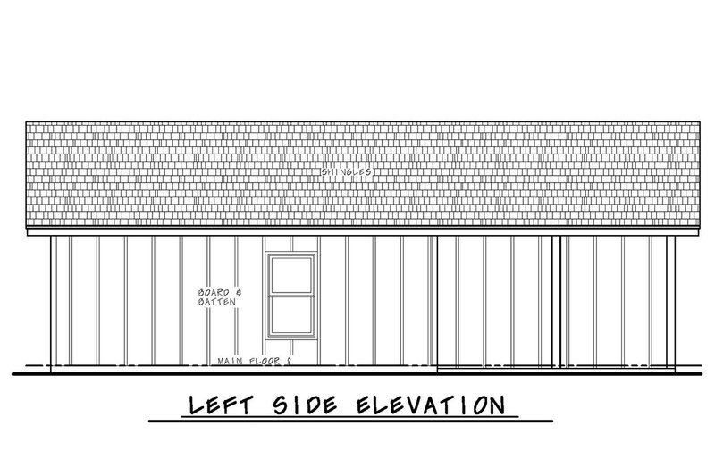 Dream House Plan - Exterior - Other Elevation for Cabin House Plan #20-2654 - 1 bed, 1 bath
