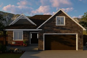 Ranch Exterior - Front Elevation Plan #1060-5
