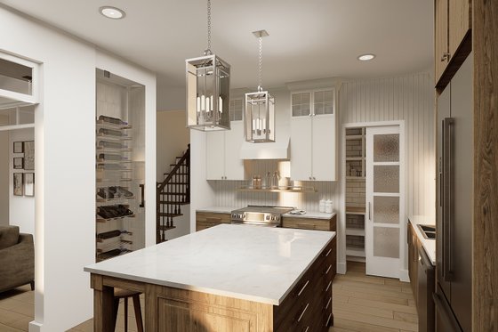 Interior - Kitchen for Farmhouse House Plan #23-2392 - 4 bed, 2.5 bath