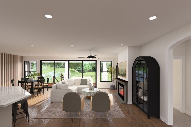 Home Plan - Interior - Family Room for Craftsman House Plan #1060-495 - 3 bed, 2.5 bath