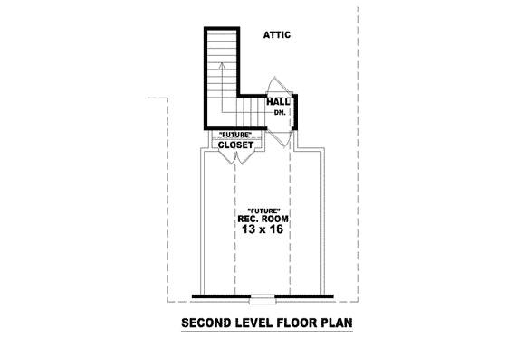 Floor Plan - Other Floor for European House Plan #81-1438 - 3 bed, 2 bath