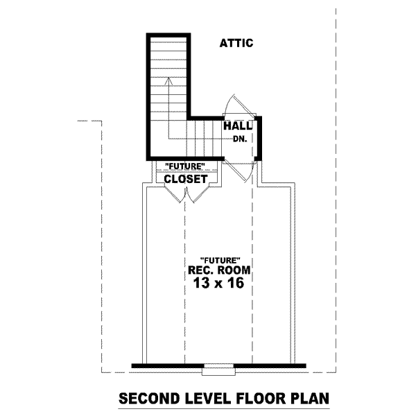 Floor Plan - Other Floor for European House Plan #81-1438 - 3 bed, 2 bath