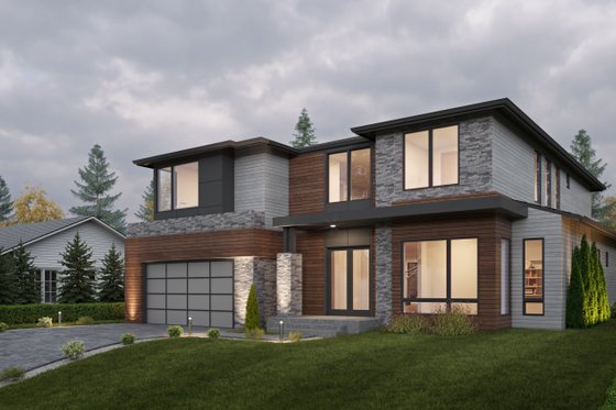 Exterior - Other Elevation for Contemporary House Plan #1066-254 - 5 bed, 4.5 bath