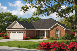 Dream House Plan - Exterior - Front Elevation for Contemporary House Plan #17-2891 - 3 bed, 2 bath