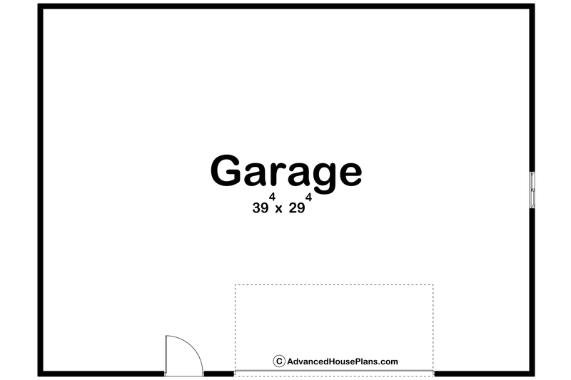 House Blueprint - Floor Plan - Main Floor for Traditional House Plan #455-536, 0 bath