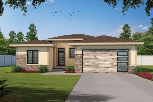 Contemporary Exterior - Front Elevation Plan #20-2439