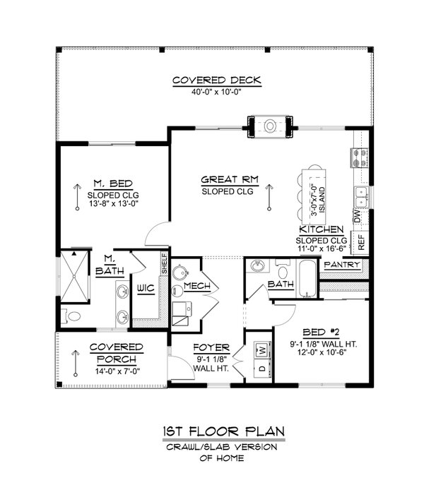 Architectural House Design - Modern Floor Plan - Main Floor Plan #1064-319