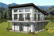 Contemporary Style House Plan - 1 Beds 1 Baths 1664 Sq/Ft Plan #932-1041 