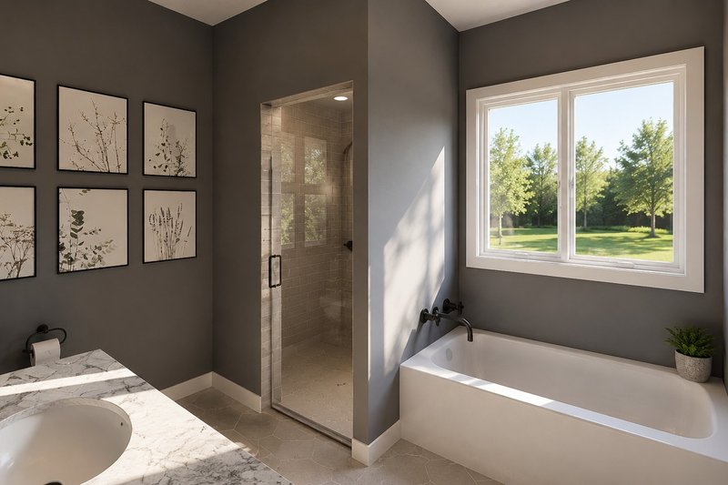 Home Plan - Interior - Master Bathroom for Contemporary House Plan #1064-464 - 1 bed, 1.5 bath