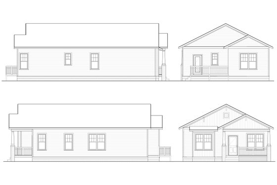 Exterior - Other Elevation for Bungalow House Plan #936-31 - 3 bed, 2 bath