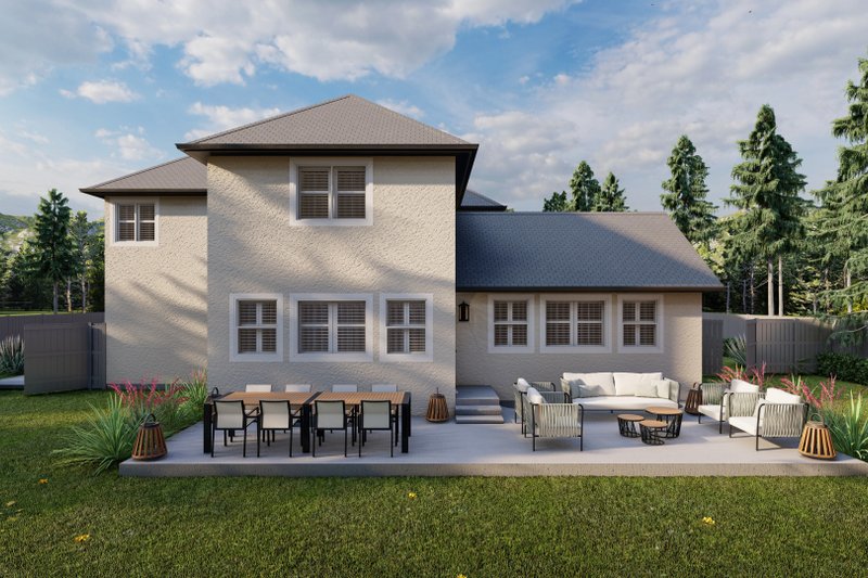 Dream House Plan - Exterior - Rear Elevation 3 for Traditional House Plan #1060-154 - 3 bed, 2.5 bath