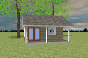 Bungalow Exterior - Front Elevation Plan #423-67