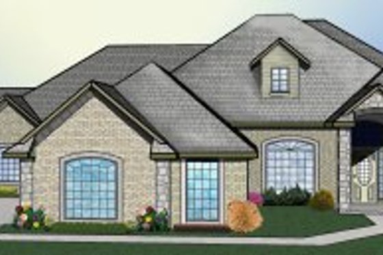 Exterior - Front Elevation for Traditional House Plan #65-426 - 3 bed, 3 bath