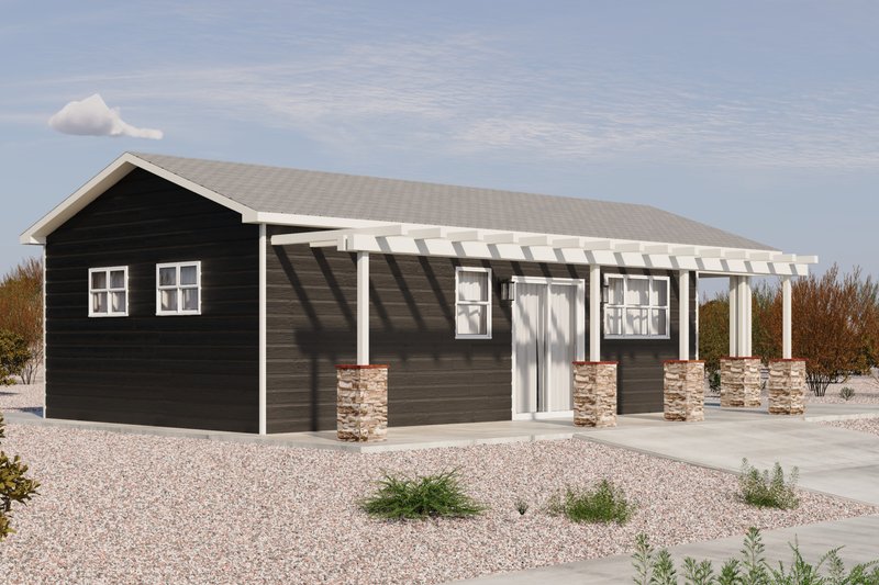 Home Plan - Exterior - Other Elevation for Craftsman House Plan #1106-23, 1 bath