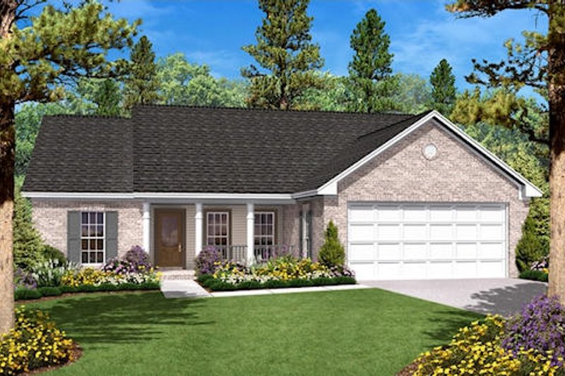 House Design - Ranch Exterior - Front Elevation Plan #430-10