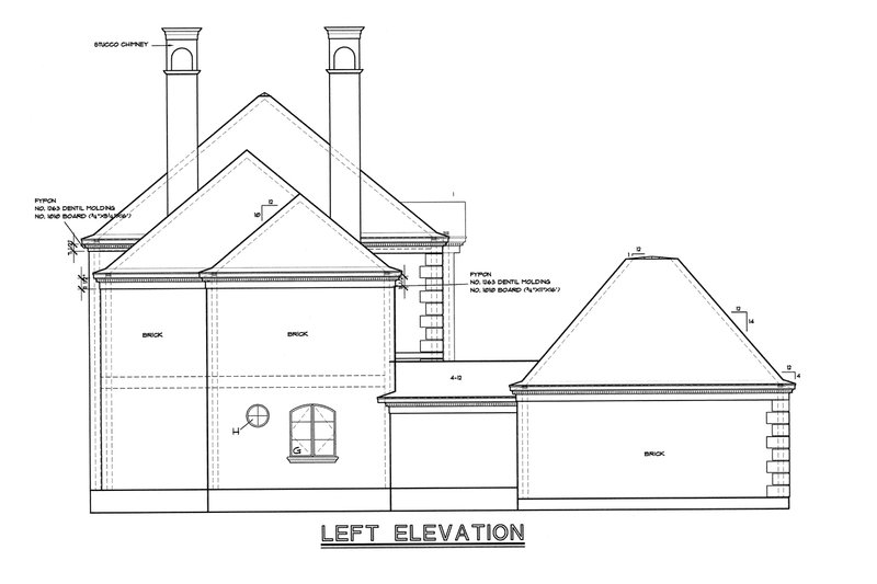 Architectural House Design - Exterior - Other Elevation for European House Plan #20-1118 - 4 bed, 3.5 bath