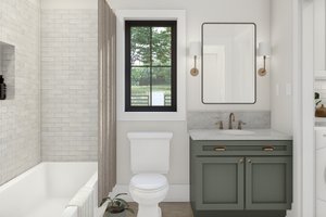 Interior - Bathroom for Cottage House Plan #455-333 - 1 bed, 1 bath