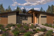 Modern Style House Plan - 2 Beds 2 Baths 1532 Sq/Ft Plan #895-157 