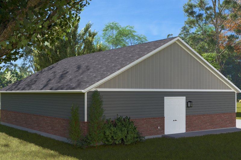 Architectural House Design - Exterior - Other Elevation for Craftsman House Plan #1060-251, 0.5 bath