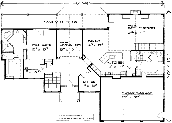 Traditional Floor Plan - Main Floor Plan #308-182