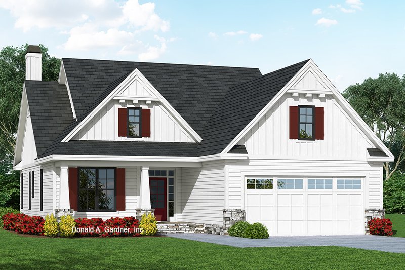 House Plan Design - Cottage Exterior - Front Elevation Plan #929-1092