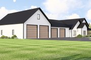 Barndominium Style House Plan - 3 Beds 2.5 Baths 4475 Sq/Ft Plan #1064-430 Exterior 