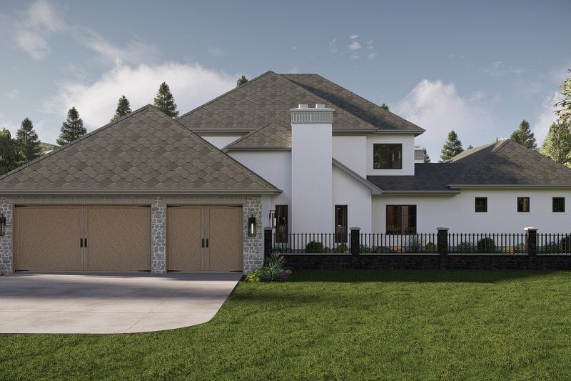 House Blueprint - Exterior - Other Elevation 3 for Cottage House Plan #455-746 - 4 bed, 2.5 bath