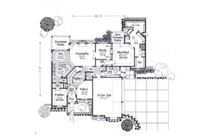 Floor Plan - Main Floor for European House Plan #310-940 - 4 bed, 3.5 bath