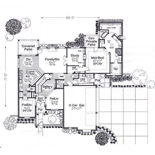 European Floor Plan - Main Floor Plan #310-940