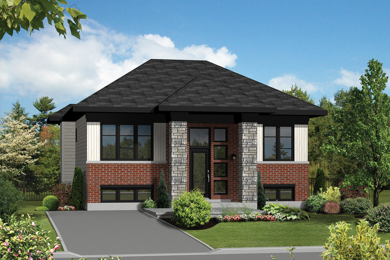 Architectural House Design - Contemporary Exterior - Front Elevation Plan #25-4264
