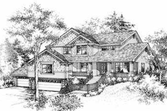Exterior - Front Elevation for Traditional House Plan #78-106 - 4 bed, 2.5 bath