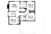 Tudor Style House Plan - 4 Beds 2.5 Baths 1864 Sq/Ft Plan #70-895 