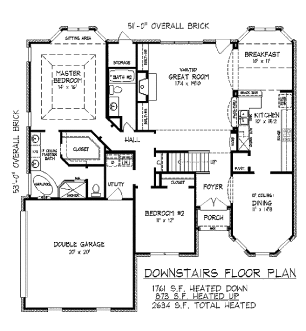European Floor Plan - Main Floor Plan #424-5