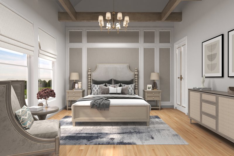House Blueprint - Interior - Master Bedroom for Traditional House Plan #54-427 - 5 bed, 4.5 bath