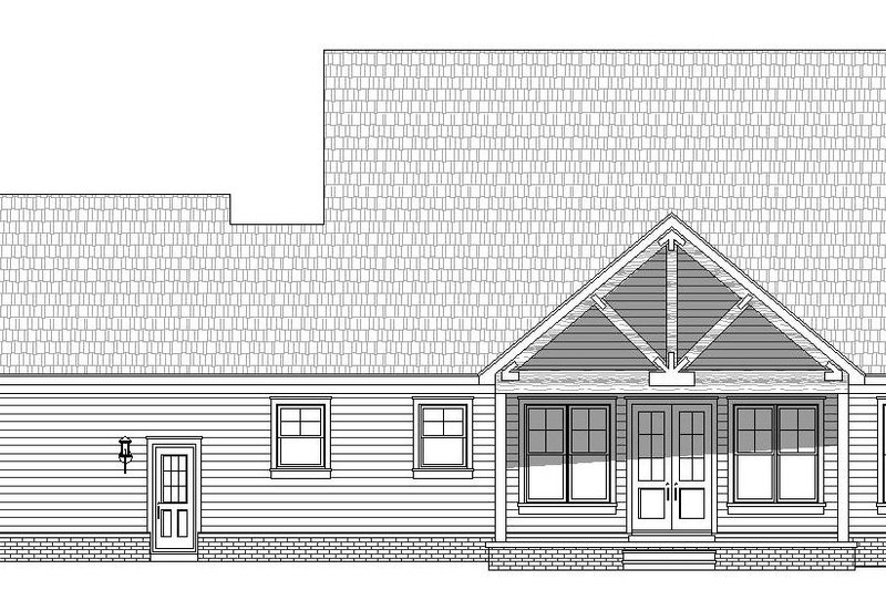 Dream House Plan - Exterior - Rear Elevation 1 for Country House Plan #932-276 - 3 bed, 2 bath