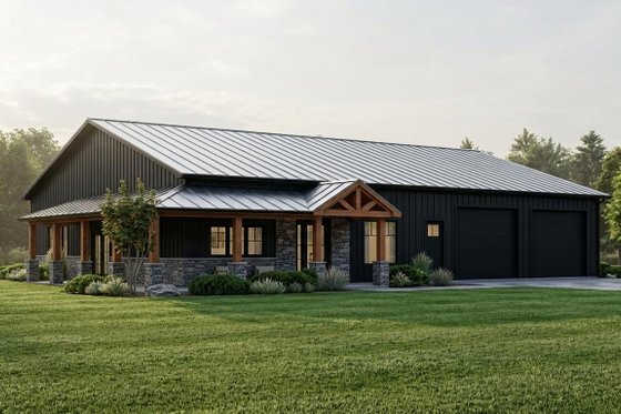 Single-Story Barndominium Plan