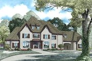 European Style House Plan - 4 Beds 4.5 Baths 6674 Sq/Ft Plan #17-2461 