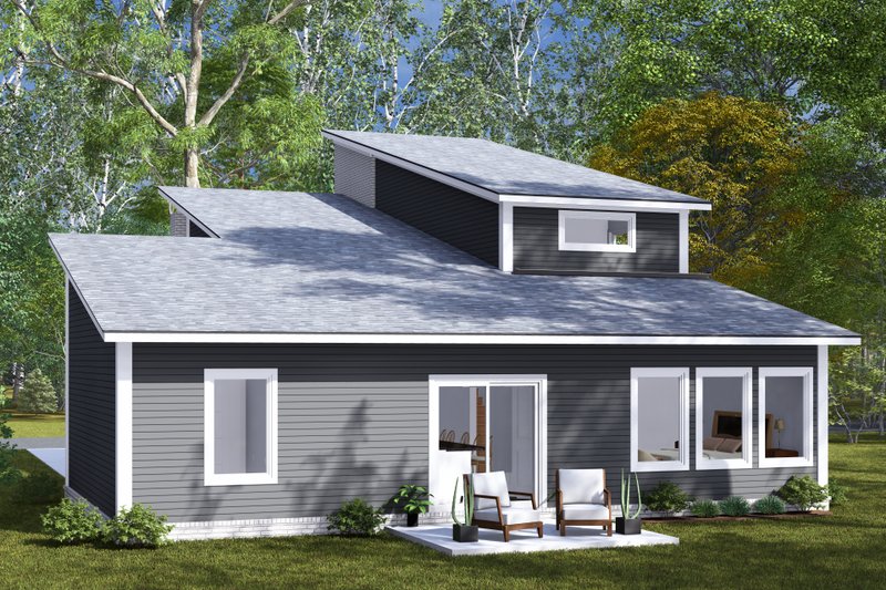 Architectural House Design - Exterior - Other Elevation 1 for Modern House Plan #513-2287 - 4 bed, 3 bath