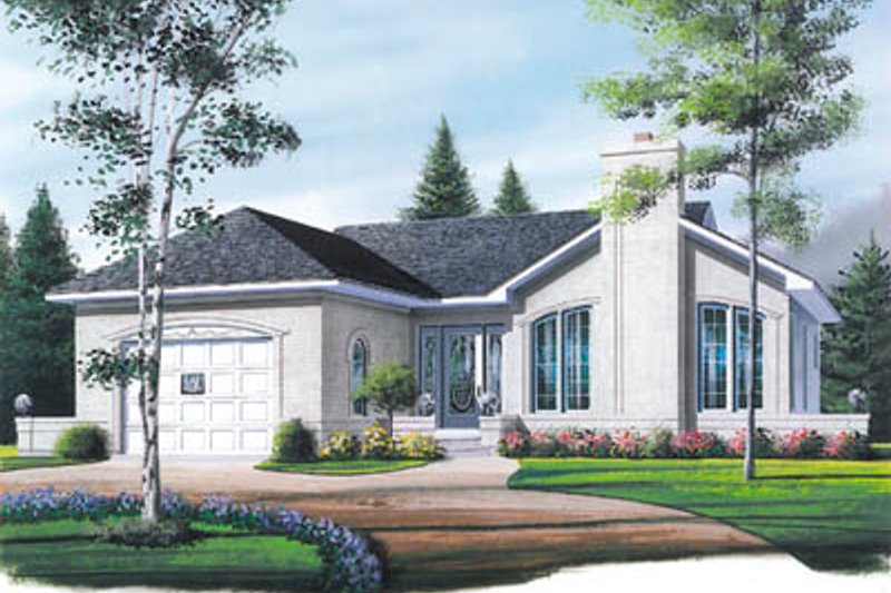 Architectural House Design - Exterior - Front Elevation Plan #23-124