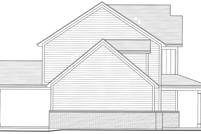 House Blueprint - Exterior - Other Elevation for Craftsman House Plan #46-929 - 4 bed, 2.5 bath