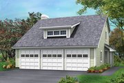 Cottage Style House Plan - 2 Beds 1.5 Baths 1005 Sq/Ft Plan #57-350 