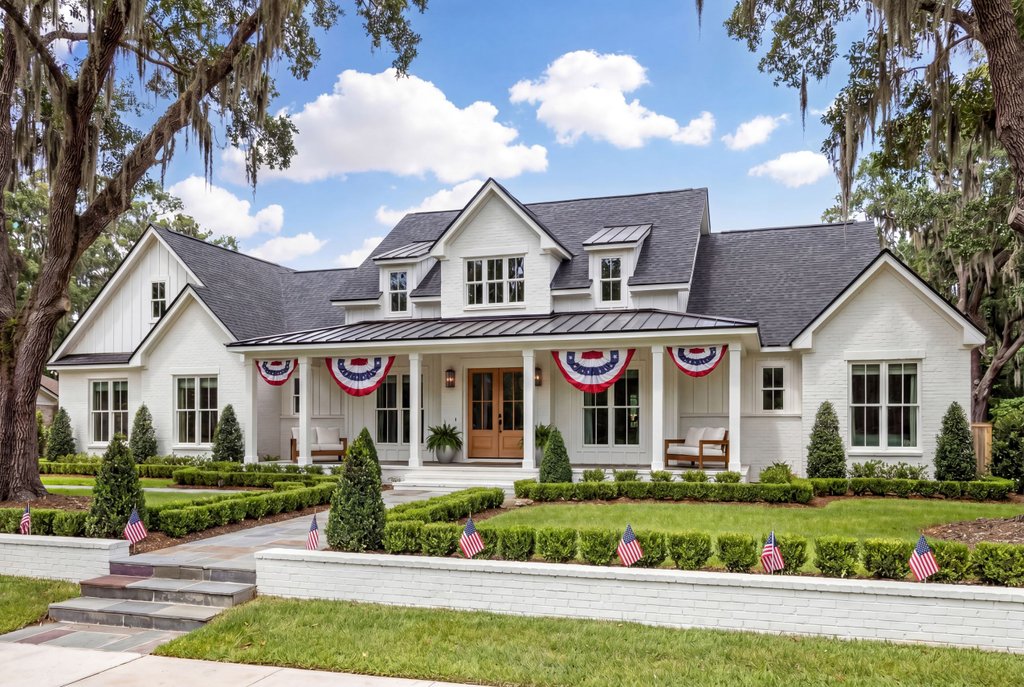 Exterior - Front Elevation 5 for Farmhouse House Plan #430-421 - 3 bed, 3.5 bath