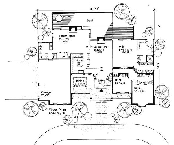 Dream House Plan - Ranch Floor Plan - Main Floor Plan #50-143