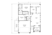 Adobe / Southwestern Style House Plan - 3 Beds 2.5 Baths 1680 Sq/Ft Plan #24-294 