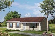 Ranch Style House Plan - 3 Beds 1.5 Baths 1120 Sq/Ft Plan #57-712 