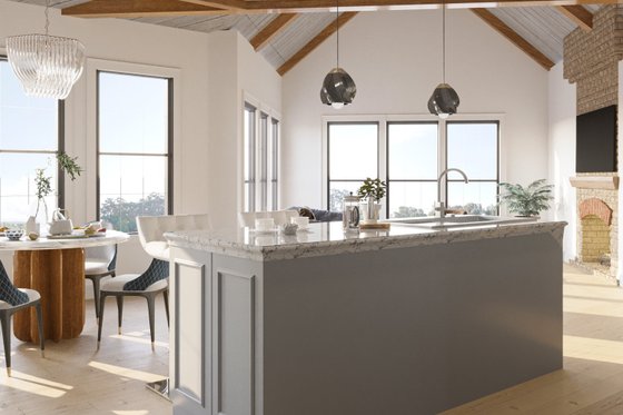 Interior - Kitchen 1 for Traditional House Plan #54-472 - 5 bed, 4 bath