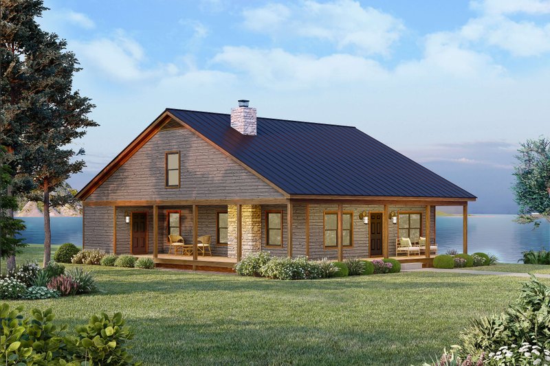 House Plan Design - Exterior - Front Elevation 3 for Country House Plan #932-1426 - 1 bed, 2 bath