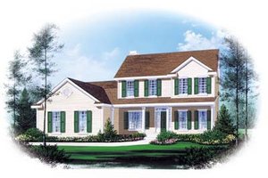 Traditional Exterior - Front Elevation Plan #22-203