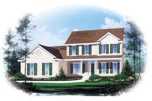 Architectural House Design - Traditional Exterior - Front Elevation Plan #22-203